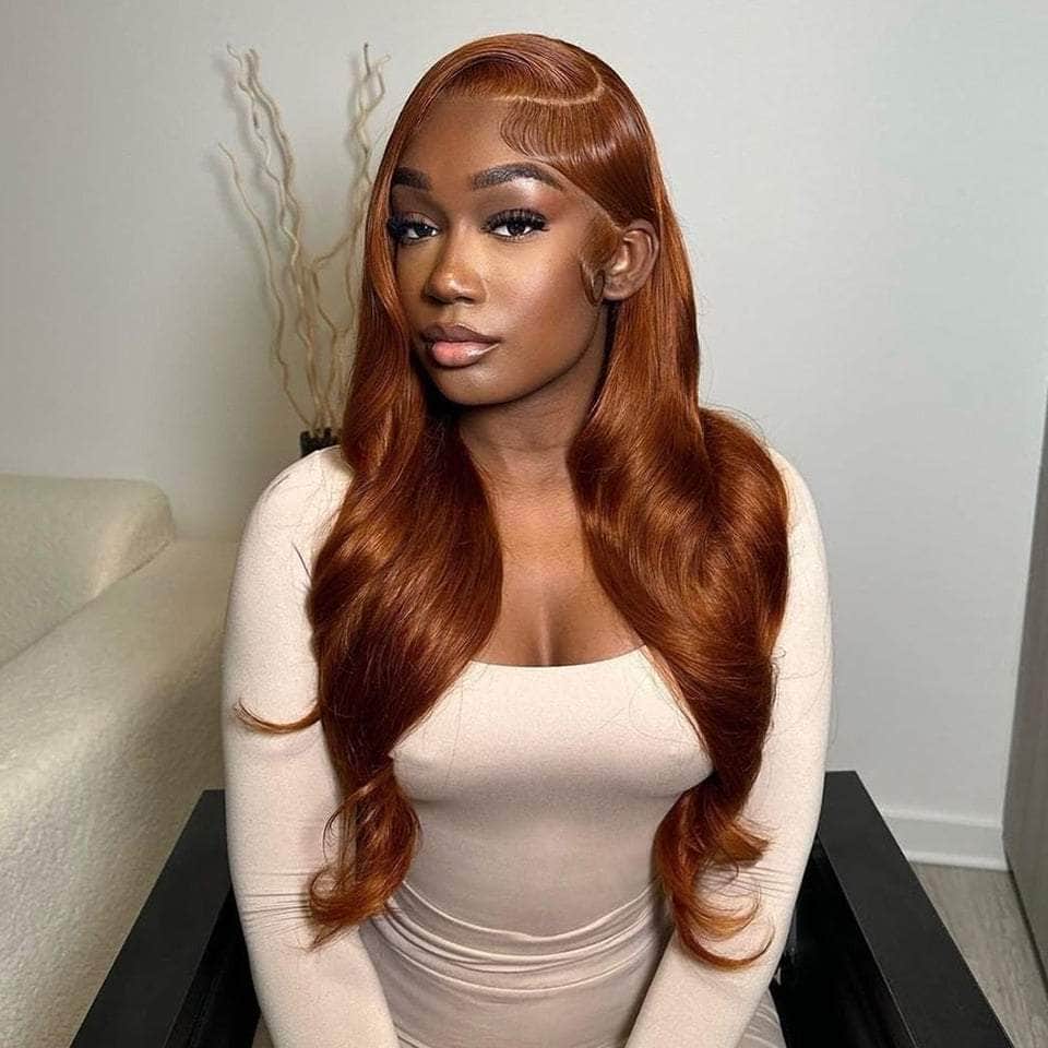 Hair Influencer's recommend!  Body Wave and Warm Brown Color 13*4 Lace Frontal Wig