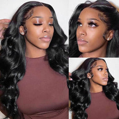 Body Wave 13*4 HD Lace Frontal Wig With Natural Hairline 200% density
