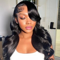 Left Part Body Wave 360 Lace Wig Can Make Ponytail