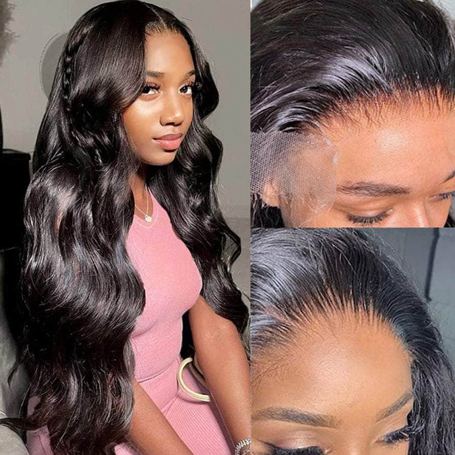 Body Wave 13*4 HD Lace Frontal Wig With Natural Hairline 200% density