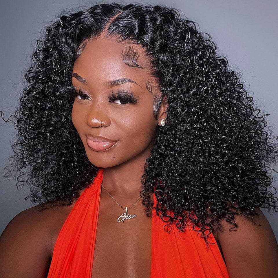 HD Invisible Lace Frontal Tight Curly Wig