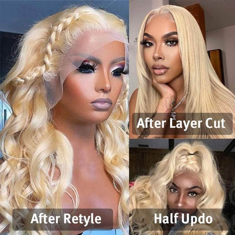 #613 Blonde 13*4 Body Wave Lace frontal Wig