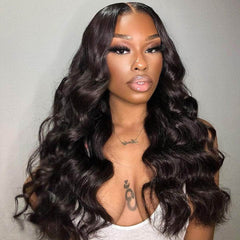 Middle Part Super Curly 13*4 Lace Transparent Frontal Wig
