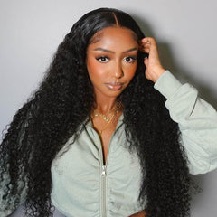 Natural Black Kinky Curly 13*4 Lace Frontal Wig