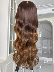 Highlights Colored Straight Lace Frontal Wig FT-09