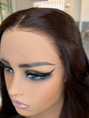 Afro Kinky Straight Lace Frontal Wig 180% Density FT-14