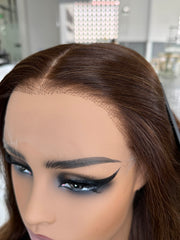Highlights Colored Straight Lace Frontal Wig FT-09
