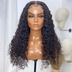 4*4 Lace Closure Curly Human Hair Wig 150% Density