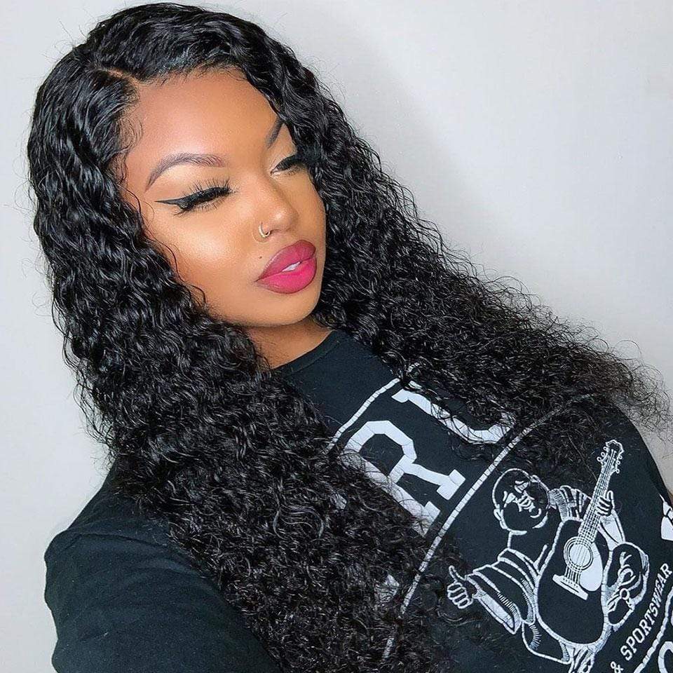 Chic Girl Look Romantic Wave Curly Lace Closure Wig--Whitney~
