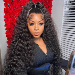 Fluffy and Full Deep Wave 13x4 Lace Front Wig