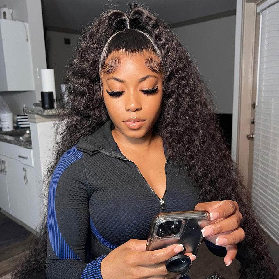 Fluffy and Full Deep Wave 13x4 Lace Front Wig