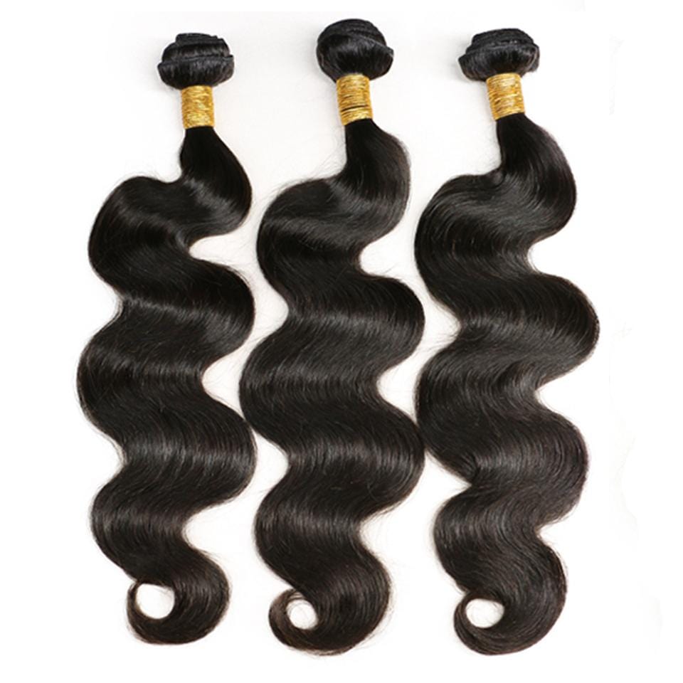 NEW IN STOCK! 3 Natural Black Body Wave Bundles Package