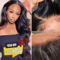 Where's The Lace! Swiss HD Transparent Invisible Loose Body Wave Lace Frontal Wig