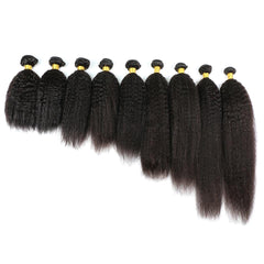 NEW IN STOCK! 3 Natural Black Kinky Straight Bundles Package