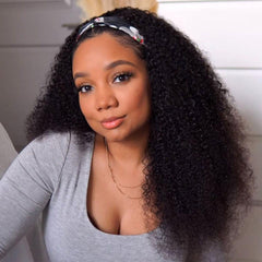 Affordable&Beginner Friendly Tangle-free Romatic Wave Curly Headband Wig
