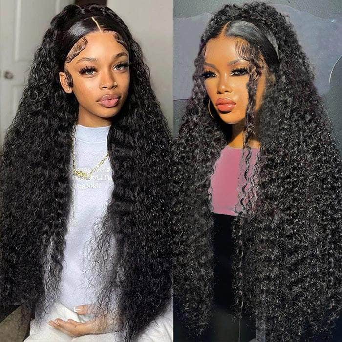 Tangle-free Curly 100% Human Hair 13*4 Lace Wigs