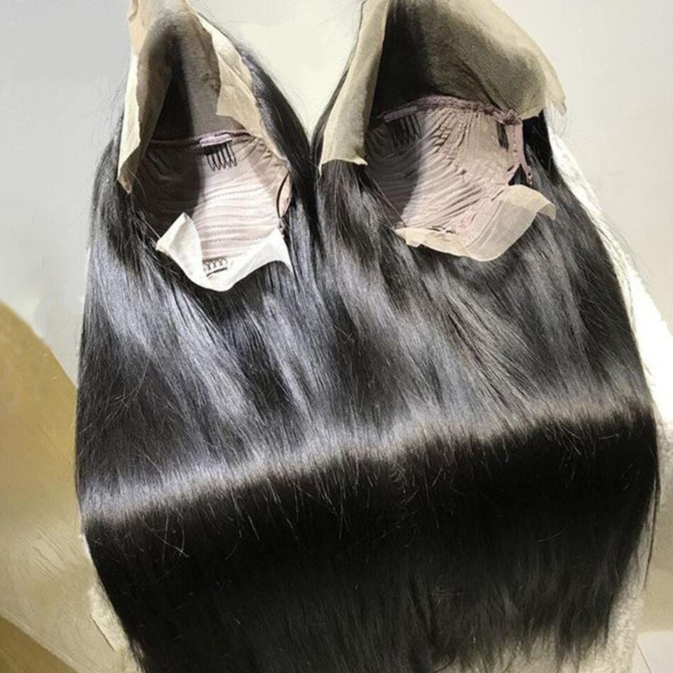 Natural Black Straight Lace Frontal Wig 250% density--Whitney~