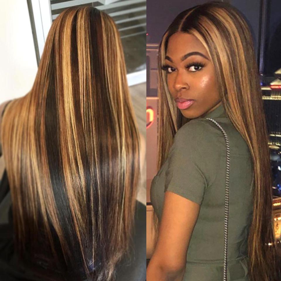 Adding Highlights To Wig! Beyonce Style Honey Piano Highlights Straight Lace Frontal Wig