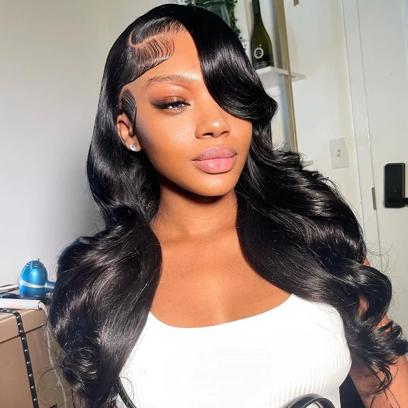 Left Part Body Wave 360 Lace Wig Can Make Ponytail