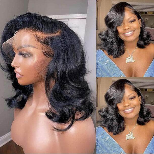 Side Part Cute Loose Wave Lace Frontal Wig