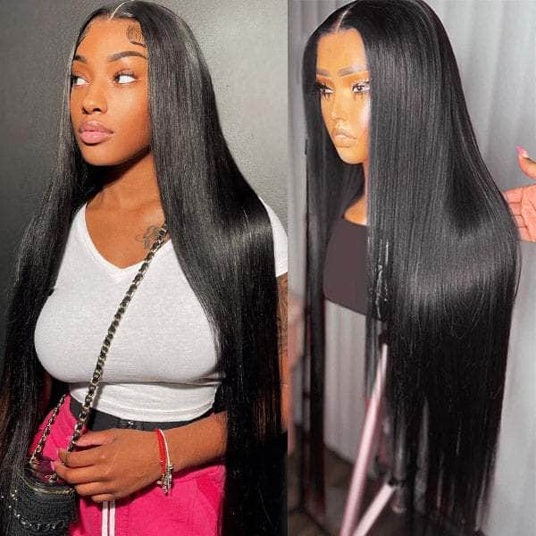 Natural Black Silky Straight 13×4 Lace Frontal Wig