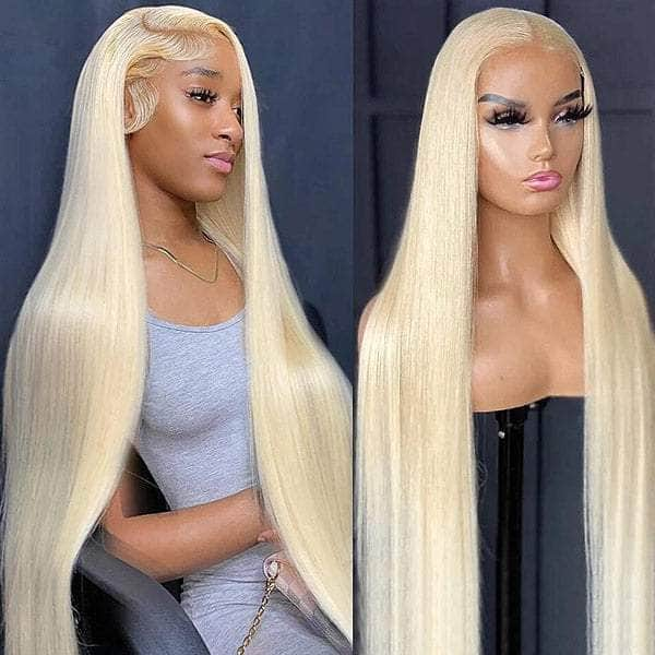 #613 Blonde Straight 13*4 Lace Wig 150% Density--Whiteny~